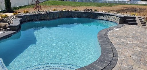 Adam's Lawn & Landscaping Harwood Maryland Inground Pool Installation Gunite